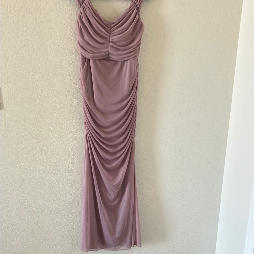 Elegant Mauve Evening Gown - image 1